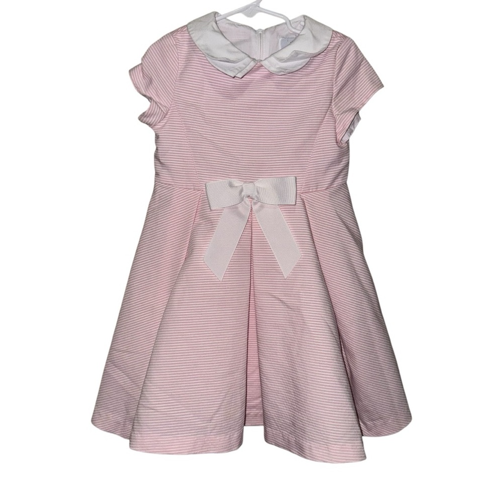 Florence Eiseman Pink Striped Toddler Girl Dress